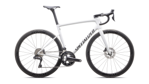 2025 Tarmac SL8 EXPERT DI2 Gloss White / Black Metallic - Image 3